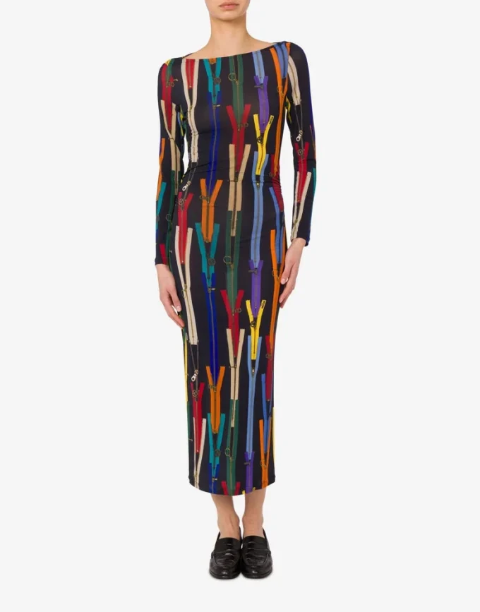 Robe en jersey imprimé