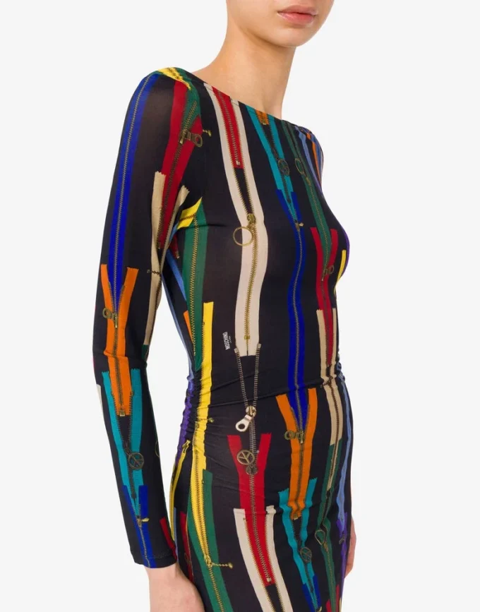 Robe en jersey imprimé