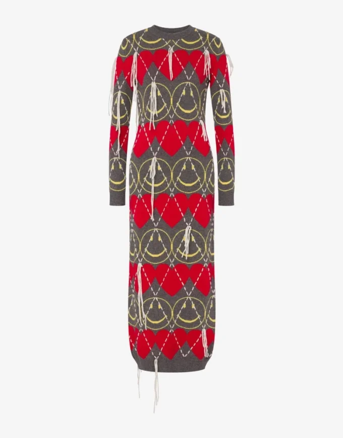 Robe en laine mélangée Smiley® Robe en laine mélangée Smiley®