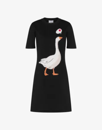 Robe en maille de coton Goose