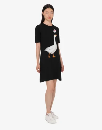 Robe en maille de coton Goose