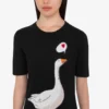 Robe en maille de coton Goose