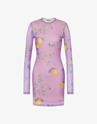 Robe en maille imprimée