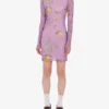 Robe en maille imprimée