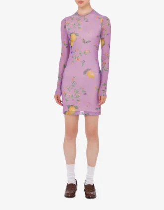 Robe en maille imprimée