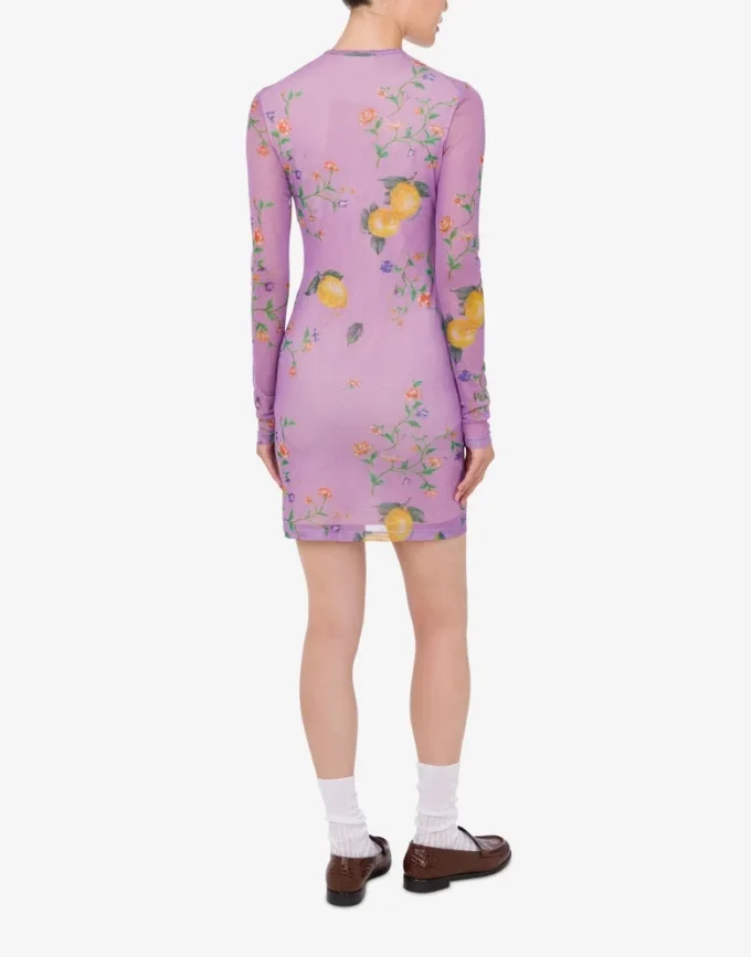 Robe en maille imprimée
