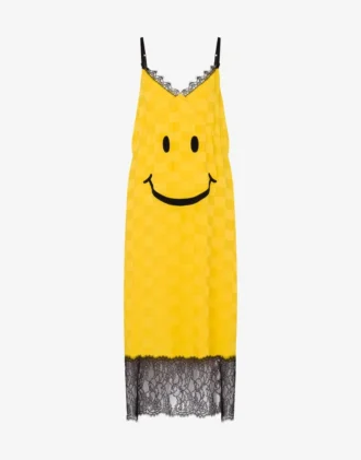 Robe en mélange de soie Smiley®