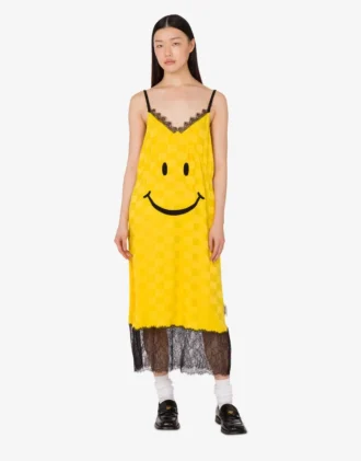 Robe en mélange de soie Smiley®