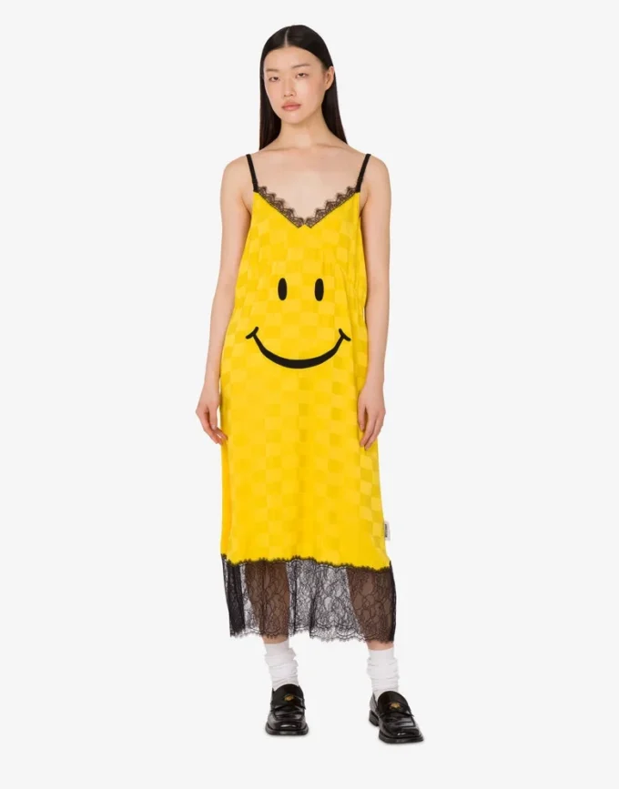 Robe en mélange de soie Smiley® Robe en mélange de soie Smiley®