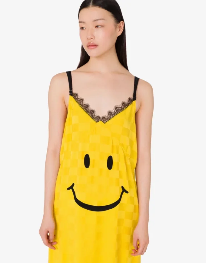 Robe en mélange de soie Smiley® Robe en mélange de soie Smiley®