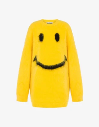 Robe en mohair brossé Smiley