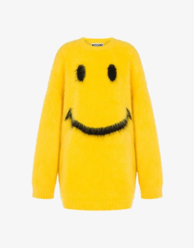 Robe en mohair brossé Smiley Robe en mohair brossé Smiley