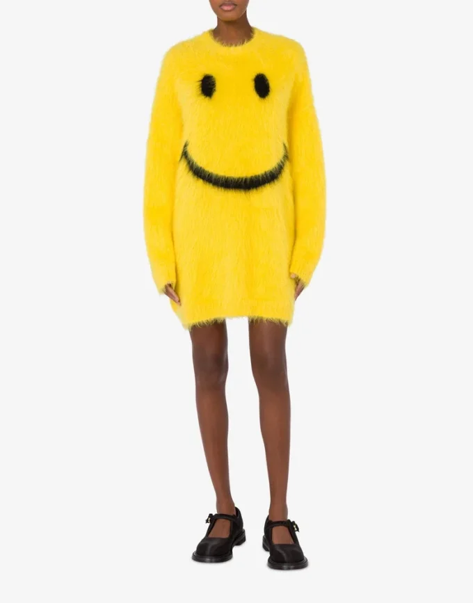 Robe en mohair brossé Smiley Robe en mohair brossé Smiley