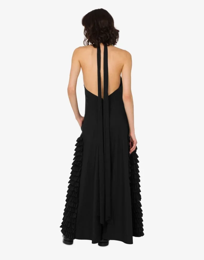 Robe en popeline de coton brodée