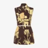 Robe en popeline de coton imprimée