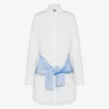 Robe en popeline de coton imprimée