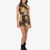 Robe en popeline de coton imprimée