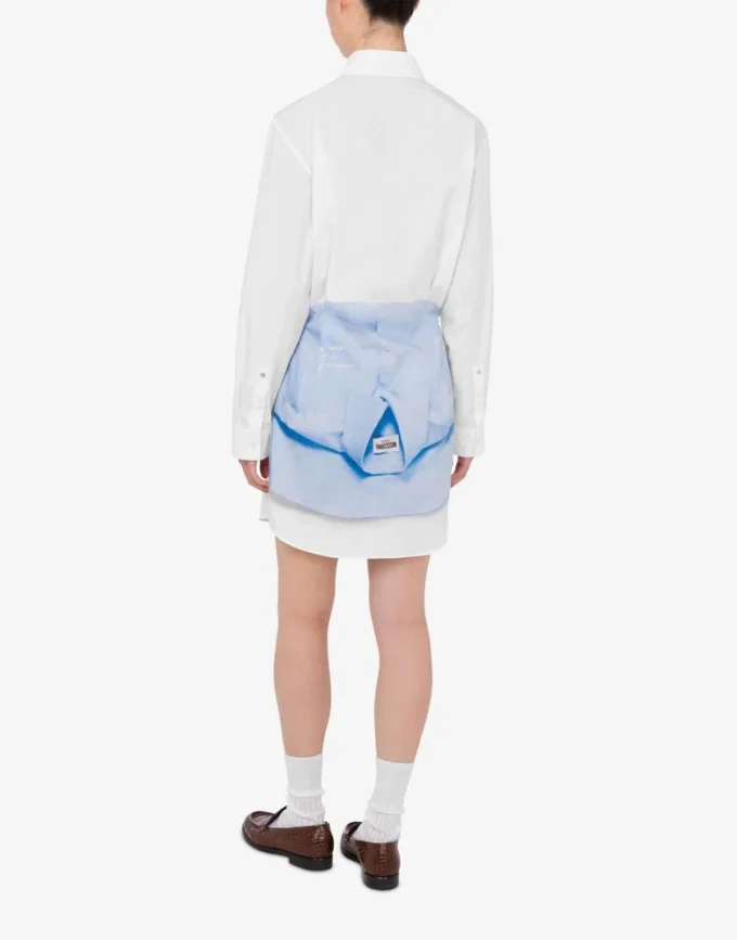 Robe en popeline de coton imprimée