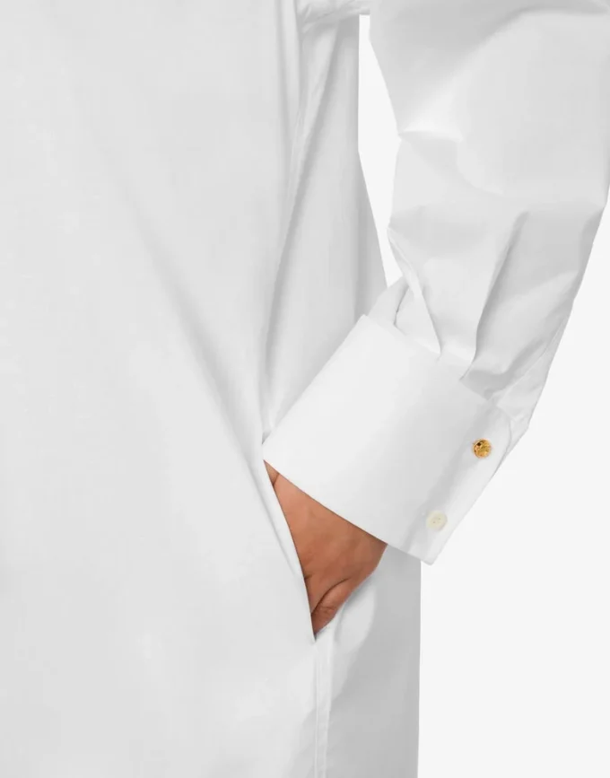 Robe en popeline de coton Laurel Crown Robe en popeline de coton Laurel Crown