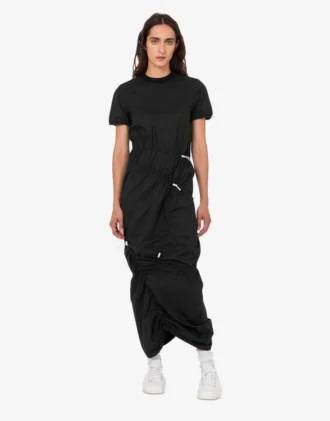 Robe en popeline de coton stretch
