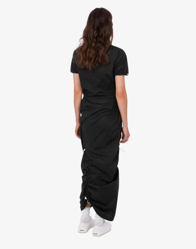 Robe en popeline de coton stretch