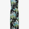 Robe en satin de soie imprimé Robe en satin de soie imprimé