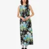 Robe en satin de soie imprimé Robe en satin de soie imprimé