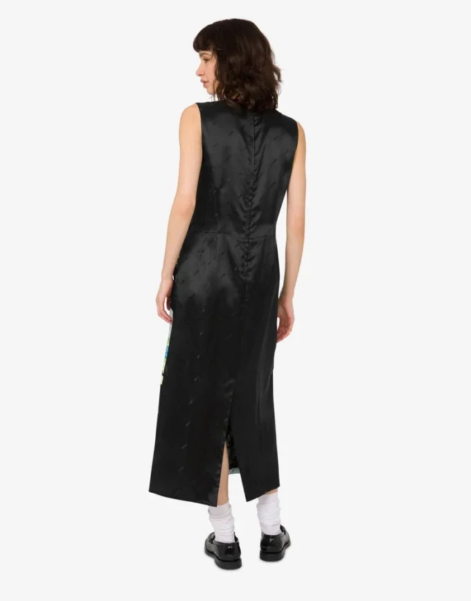 Robe en satin de soie imprimé Robe en satin de soie imprimé