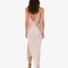 Robe en soie mélangée brodée
