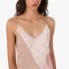 Robe en soie mélangée brodée