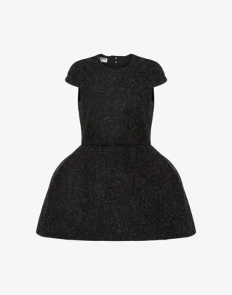 Robe en tissu mélangé de laine