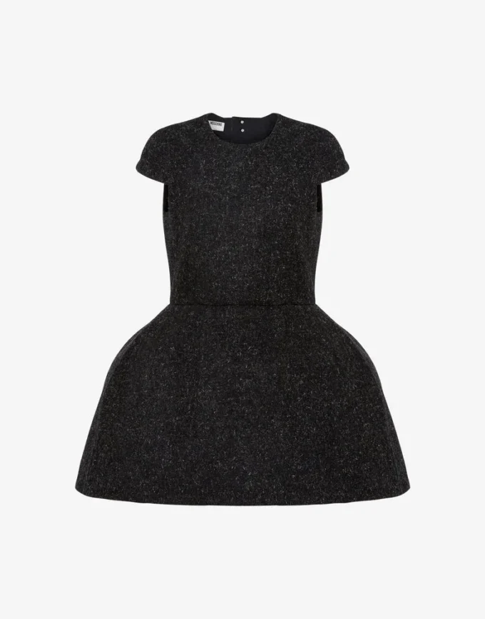 Robe en tissu mélangé de laine
