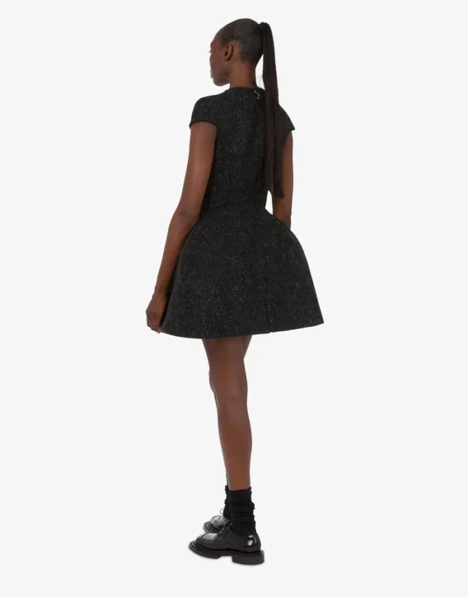 Robe en tissu mélangé de laine