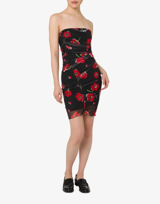Robe en tulle imprimé