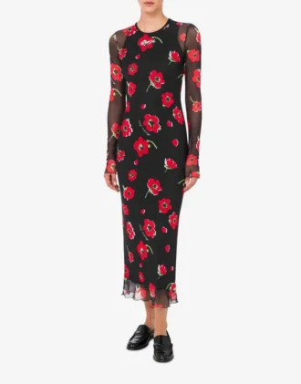 Robe en tulle imprimé