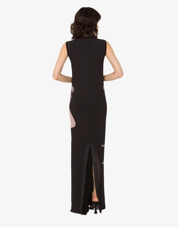 Robe en tulle stretch imprimée