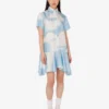 Robe en twill de soie Archive Clouds