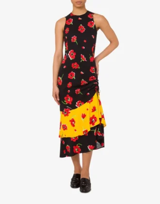 Robe midi imprimée