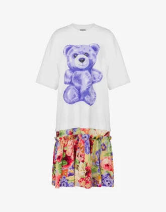 Robe oversize en coton Moschino Teddy Bear