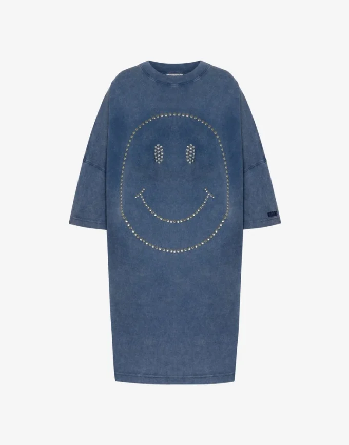 Robe oversize en coton épais Smiley® Robe oversize en coton épais Smiley®