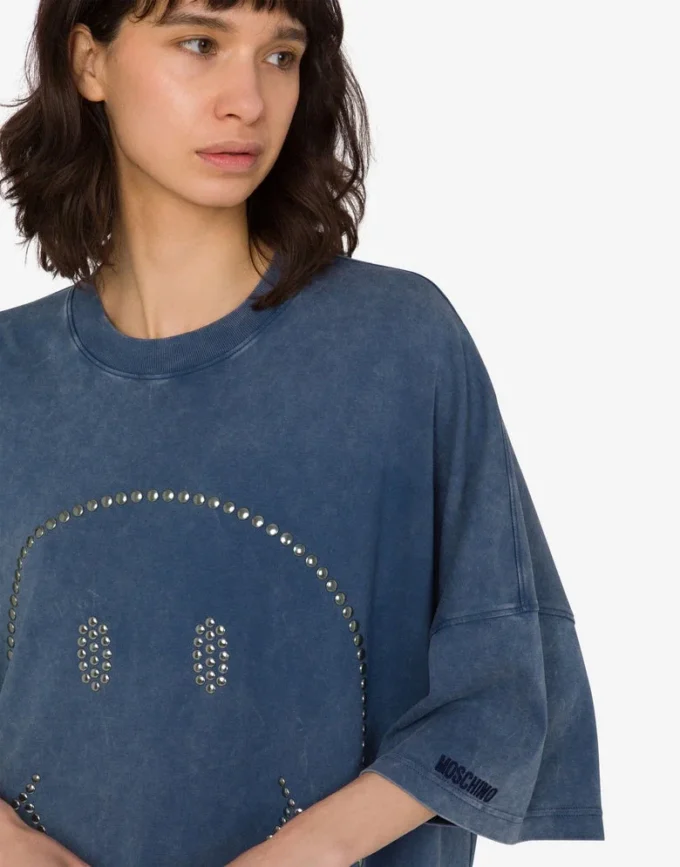 Robe oversize en coton épais Smiley® Robe oversize en coton épais Smiley®