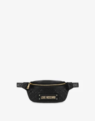 Sac banane matelassé avec logo lettré