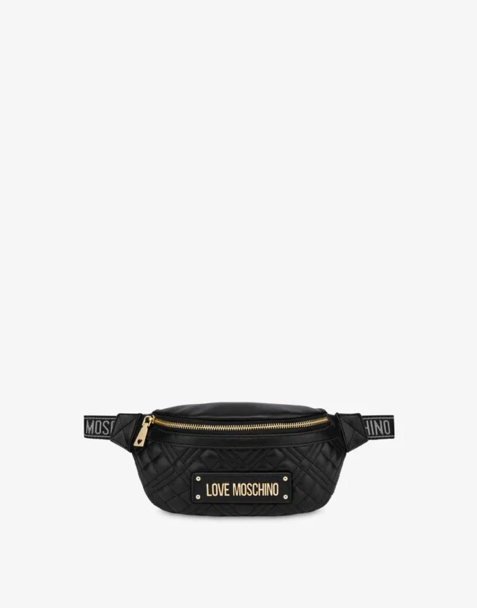 Sac banane matelassé avec logo lettré Sac banane matelassé avec logo lettré