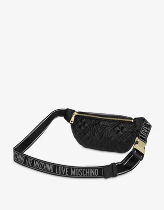 Sac banane matelassé avec logo lettré