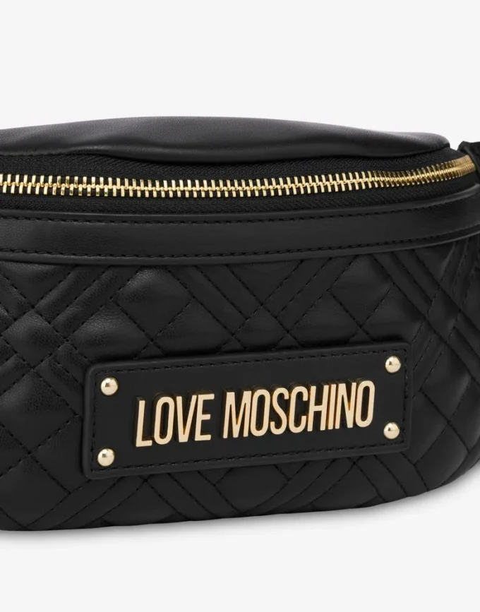 Sac banane matelassé avec logo lettré Sac banane matelassé avec logo lettré