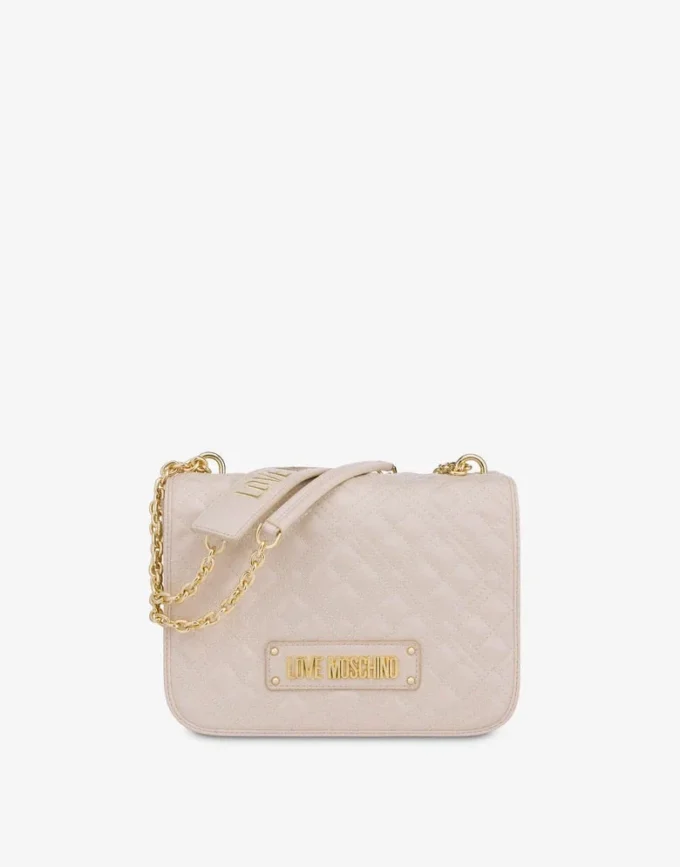 Sac à bandoulière matelassé avec logo Sac à bandoulière matelassé avec logo