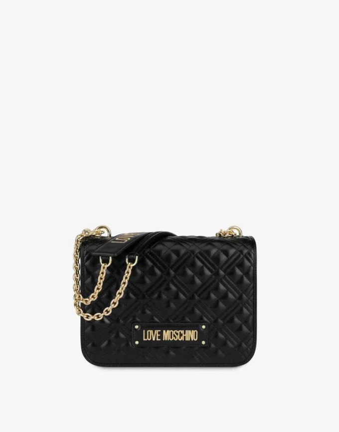 Sac à bandoulière matelassé avec logo Sac à bandoulière matelassé avec logo