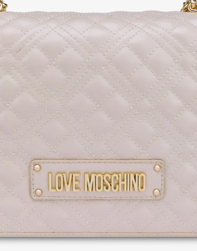 Sac à bandoulière matelassé avec logo Sac à bandoulière matelassé avec logo