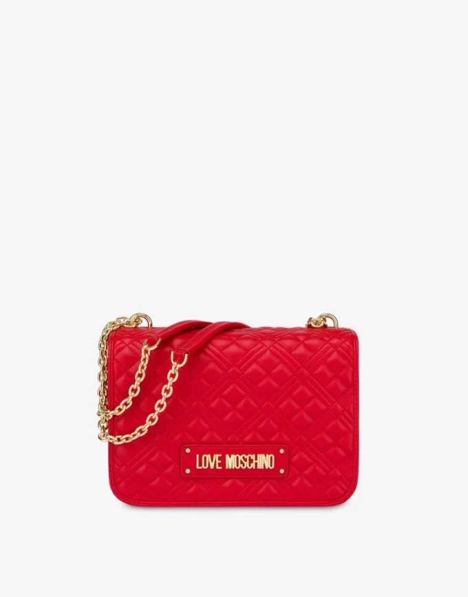 Sac à bandoulière matelassé brillant