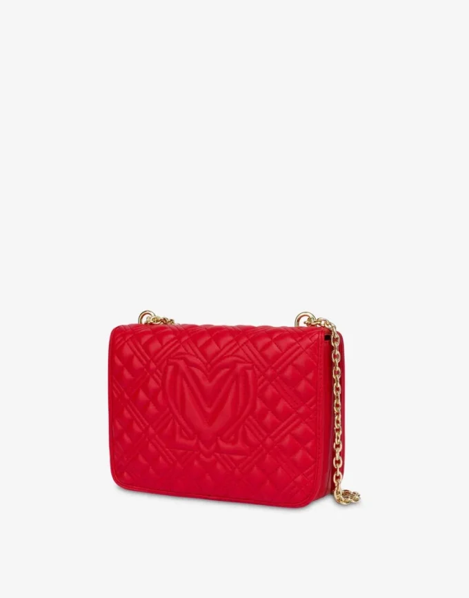 Sac à bandoulière matelassé brillant